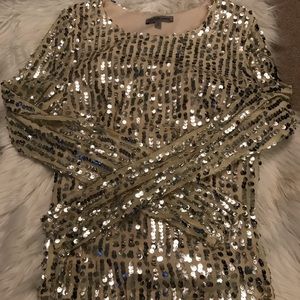 Charlotte Russe Sequin crop top